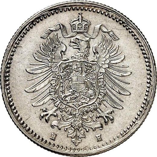 Rewers monety - 50 fenigów 1876 H "Typ 1875-1877" - cena srebrnej monety - Niemcy, Cesarstwo Niemieckie
