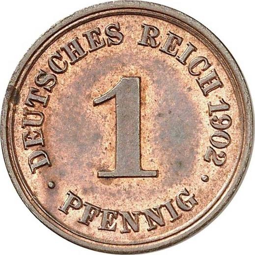 Аверс монеты - 1 пфенниг 1902 года F "Тип 1890-1916" - цена  монеты - Германия, Германская Империя