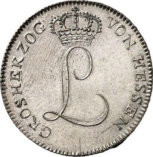 Аверс монеты - 5 крейцеров 1807 года - цена серебряной монеты - Гессен-Дармштадт, Людвиг I