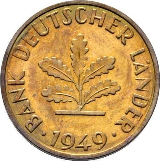 Reverse 10 Pfennig 1949 F "Bank deutscher Länder" - Germany, FRG