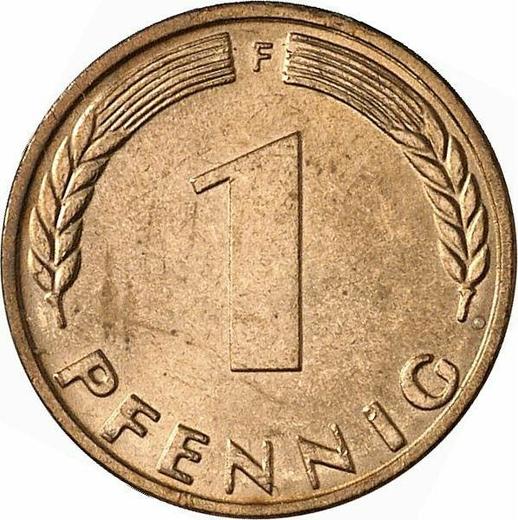 Аверс монеты - 1 пфенниг 1972 года F - цена  монеты - Германия, ФРГ