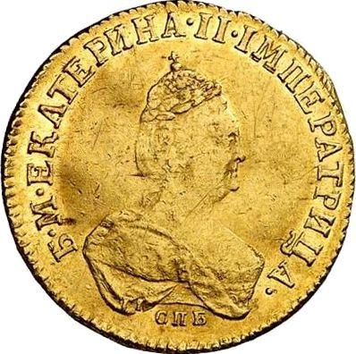 Anverso 1 chervonetz (10 rublos) 1796 СПБ T.I. - valor de la moneda de oro - Rusia, Catalina II