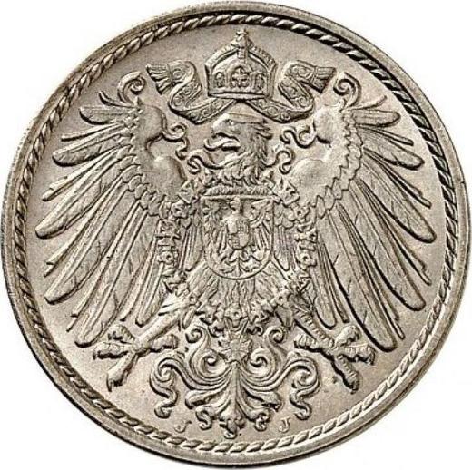 Reverso 5 Pfennige 1904 J "Tipo 1890-1915" - valor de la moneda  - Alemania, Imperio alemán