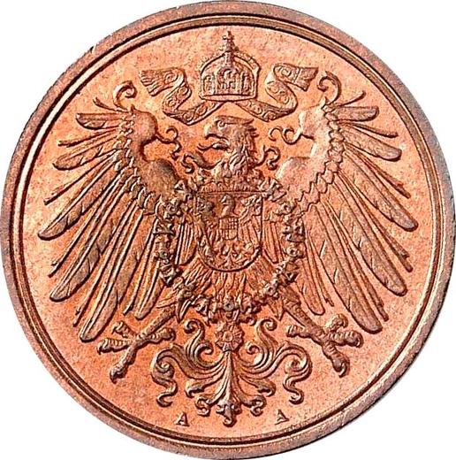 Reverso 1 Pfennig 1907 A "Tipo 1890-1916" - valor de la moneda  - Alemania, Imperio alemán