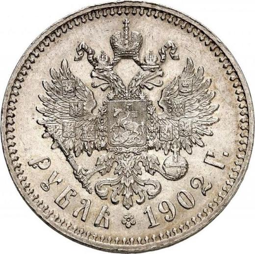 Reverso 1 rublo 1902 (АР) - valor de la moneda de plata - Rusia, Nicolás II