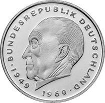 Аверс монеты - 2 марки 1981 года J "Аденауэр" - цена  монеты - Германия, ФРГ