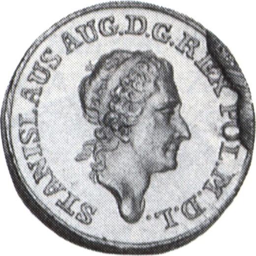 Avers Probe 4 Groschen (Zloty) 1771 - Münze Wert - Polen, Stanislaus August