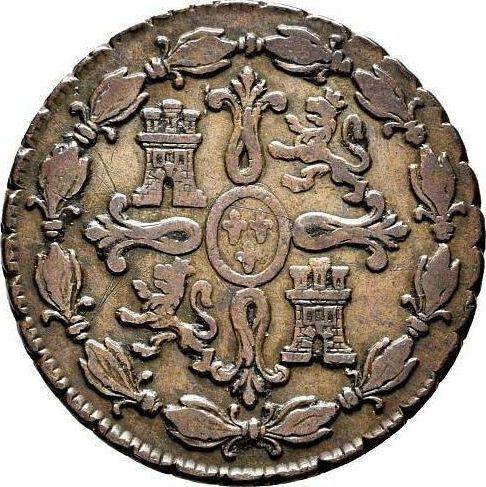 Rewers monety - 8 maravedis 1784 - cena  monety - Hiszpania, Karol III