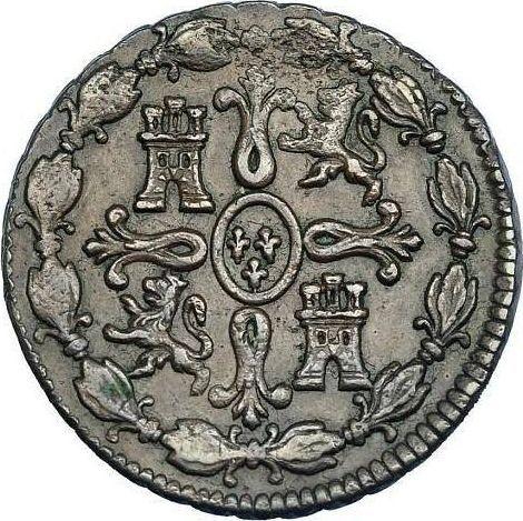 Rewers monety - 8 maravedis 1805 - cena  monety - Hiszpania, Karol IV
