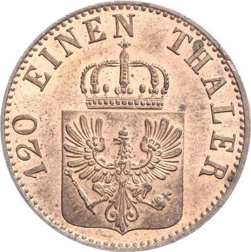 Аверс монеты - 3 пфеннига 1855 года A - цена  монеты - Пруссия, Фридрих Вильгельм IV