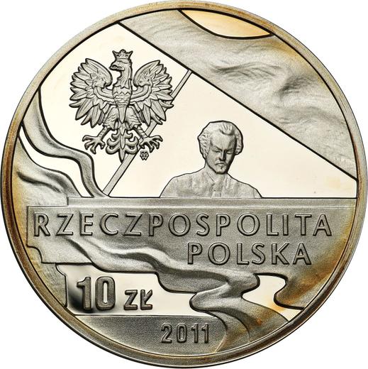 Awers monety - 10 złotych 2011 MW "70 Rocznica śmierci Ignacy Jana Paderewski" - cena srebrnej monety - Polska, III RP po denominacji