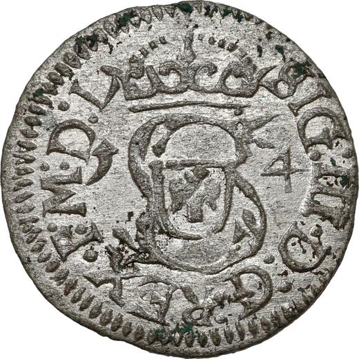 Anverso Szeląg 1614 "Lituania" - valor de la moneda de plata - Polonia, Segismundo III