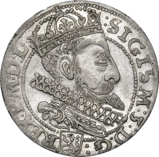 Аверс монеты - 1 грош 1603 года - цена серебряной монеты - Польша, Сигизмунд III Ваза