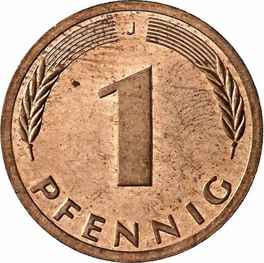 Аверс монеты - 1 пфенниг 1996 года J - цена  монеты - Германия, ФРГ