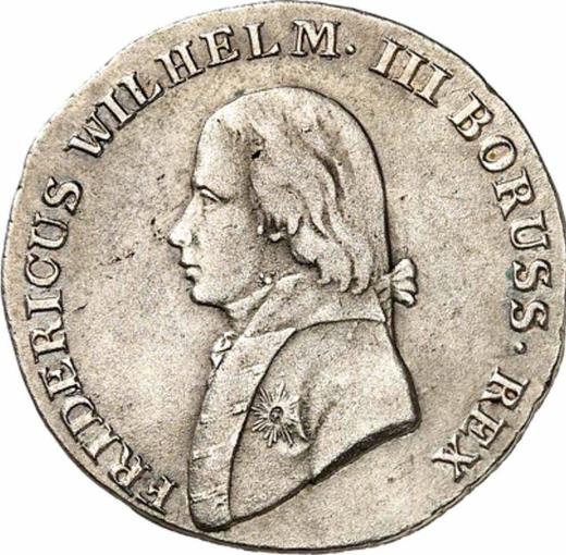 Awers monety - 4 groszy 1807 A "Śląsk" - cena srebrnej monety - Prusy, Fryderyk Wilhelm III
