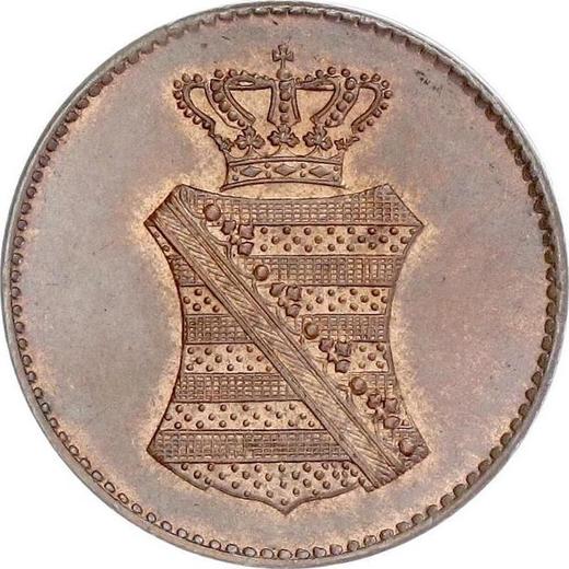 Аверс монеты - 3 пфеннига 1833 года G - цена  монеты - Саксония-Альбертина, Антон