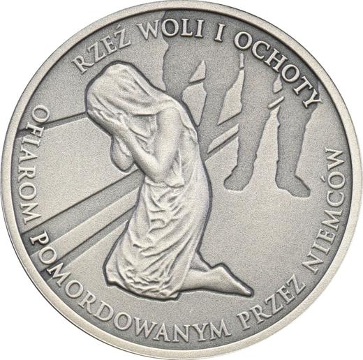 Reverso 10 eslotis 2017 MW "Masacre de Wola y Ochota" - valor de la moneda de plata - Polonia, República moderna
