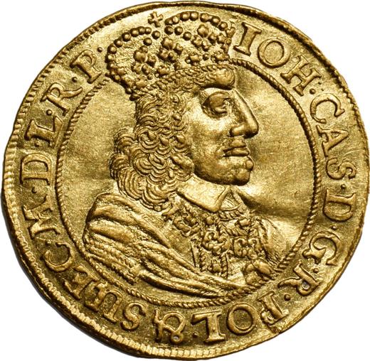 Аверс монеты - Дукат 1658 года DL "Гданьск" - цена золотой монеты - Польша, Ян II Казимир
