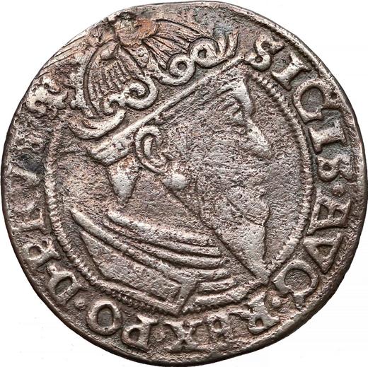 Obverse 3 Groszy (Trojak) 1557 "Danzig" - Silver Coin Value - Poland, Sigismund II Augustus