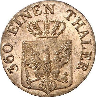 Аверс монеты - 1 пфенниг 1822 года A - цена  монеты - Пруссия, Фридрих Вильгельм III