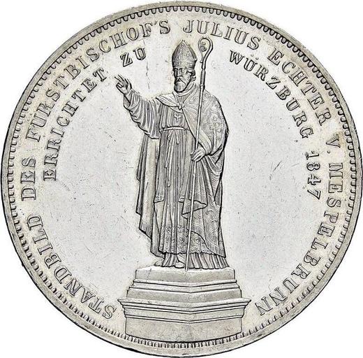 Rewers monety - Dwutalar 1847 "Biskup" - cena srebrnej monety - Bawaria, Ludwik I