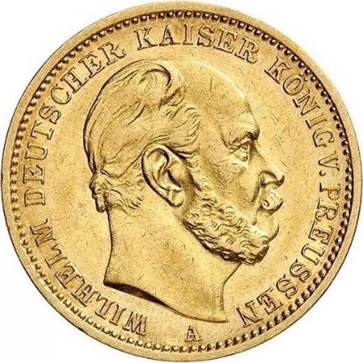 Аверс монеты - 20 марок 1879 года A "Пруссия" - цена золотой монеты - Германия, Германская Империя