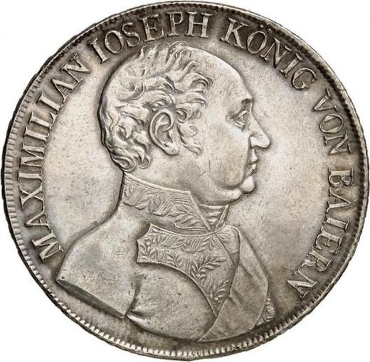 Anverso Tálero 1822 "Tipo 1807-1825" - valor de la moneda de plata - Baviera, Maximilian I