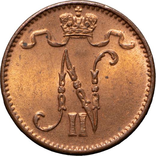 Awers monety - 1 penni 1914 - cena  monety - Finlandia, Wielkie Księstwo