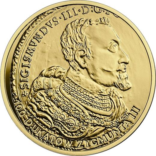Reverso 20 eslotis 2017 MW "100 ducados de Segismundo III" - valor de la moneda de plata - Polonia, República moderna