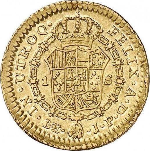 Rewers monety - 1 escudo 1817 JP - cena złotej monety - Peru, Ferdynand VII