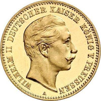 Anverso 10 marcos 1894 A "Prusia" - valor de la moneda de oro - Alemania, Imperio alemán