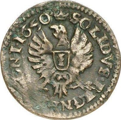Реверс монеты - Шеляг 1650 года CG Дата на обеих сторонах - цена  монеты - Польша, Ян II Казимир
