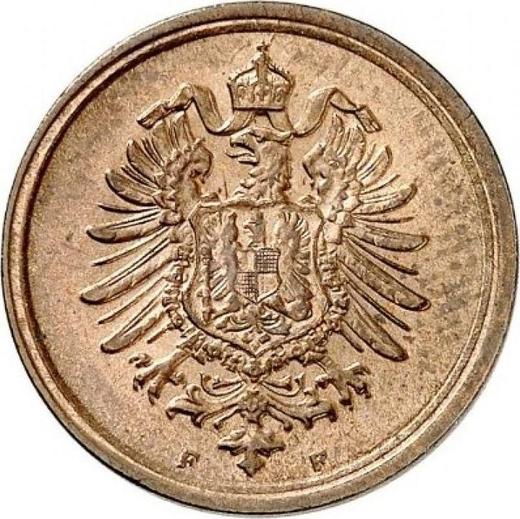 Реверс монеты - 1 пфенниг 1888 года F "Тип 1873-1889" - цена  монеты - Германия, Германская Империя