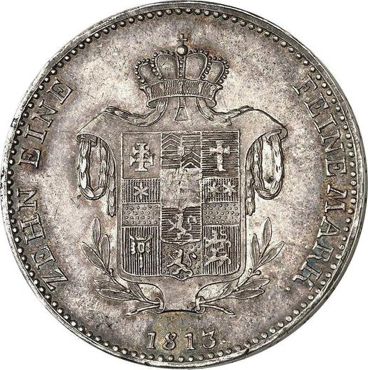 Reverso Prueba Tálero 1813 K Leyenda "EIN CONVENTIONSTHALER" - valor de la moneda de plata - Hesse-Cassel, Guillermo I