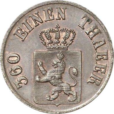 Awers monety - 1 halerz 1859 - cena  monety - Hesja-Kassel, Fryderyk Wilhelm I