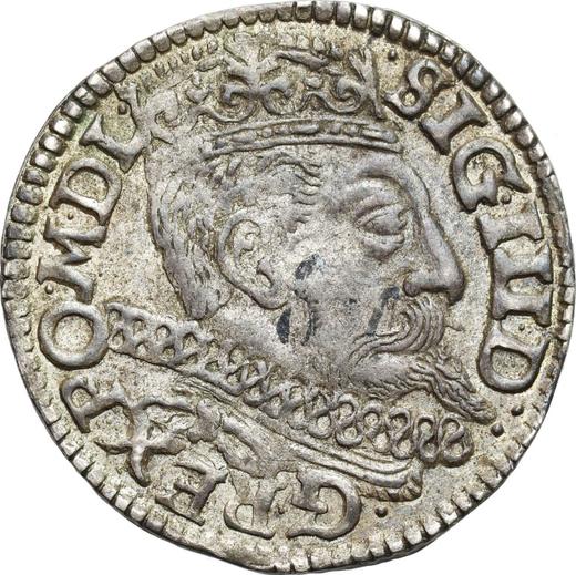 Anverso Trojak (3 groszy) 1600 P "Casa de moneda de Poznan" - valor de la moneda de plata - Polonia, Segismundo III
