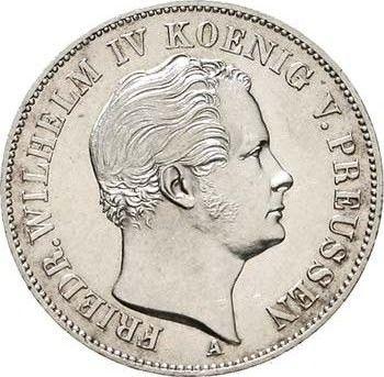 Anverso Tálero 1842 A "Minero" - valor de la moneda de plata - Prusia, Federico Guillermo IV