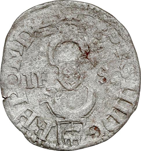 Аверс монеты - Шеляг 1596 года IF SC "Быдгощский монетный двор" - цена серебряной монеты - Польша, Сигизмунд III Ваза