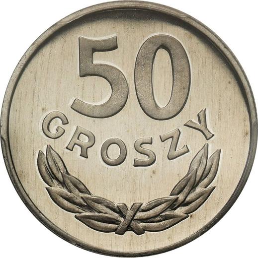 Реверс монеты - 50 грошей 1982 года MW - цена  монеты - Польша, Народная Республика