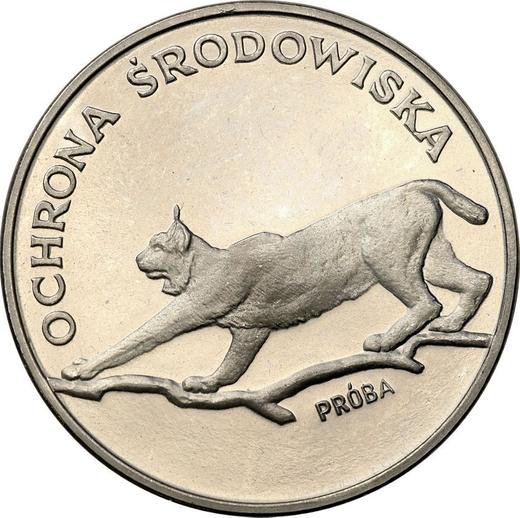 Reverso Pruebas 100 eslotis 1979 MW "Lynx" Níquel - valor de la moneda  - Polonia, República Popular
