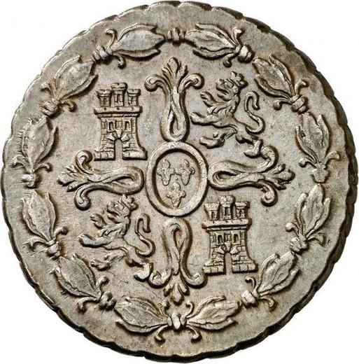 Rewers monety - 8 maravedis 1781 - cena  monety - Hiszpania, Karol III