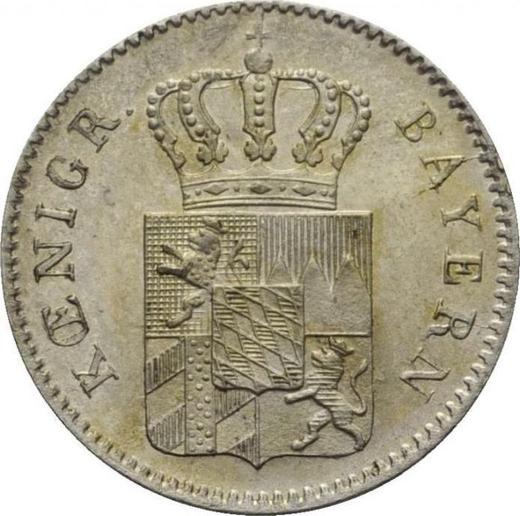 Anverso 3 kreuzers 1841 - valor de la moneda de plata - Baviera, Luis I