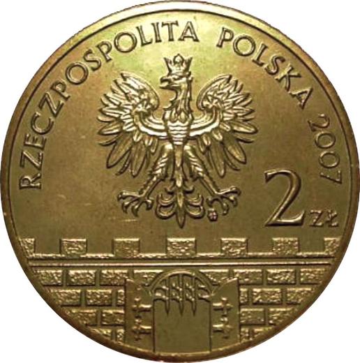 Аверс монеты - 2 злотых 2007 года MW ET "Рацибуж" - цена  монеты - Польша, III Республика после деноминации