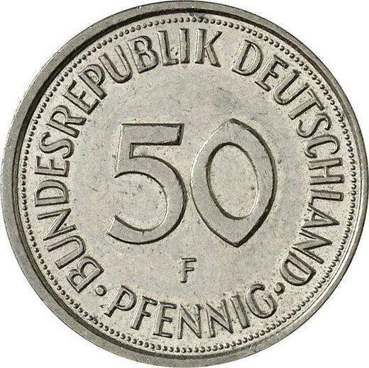 Anverso 50 Pfennige 1986 F - valor de la moneda  - Alemania, RFA