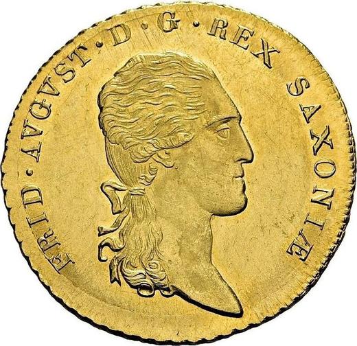 Аверс монеты - 10 талеров 1817 года I.G.S. - цена золотой монеты - Саксония-Альбертина, Фридрих Август I