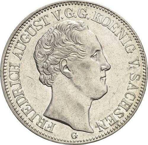 Аверс монеты - Талер 1840 года G - цена серебряной монеты - Саксония-Альбертина, Фридрих Август II