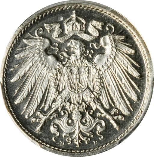 Rewers monety - 10 fenigów 1911 D "Typ 1890-1916" - cena  monety - Niemcy, Cesarstwo Niemieckie