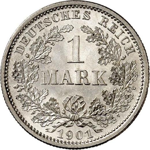 Awers monety - 1 marka 1901 D "Typ 1891-1916" - cena srebrnej monety - Niemcy, Cesarstwo Niemieckie