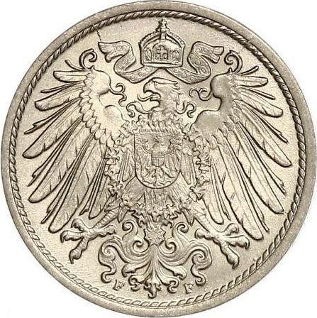 Reverso 10 Pfennige 1904 F "Tipo 1890-1916" - valor de la moneda  - Alemania, Imperio alemán