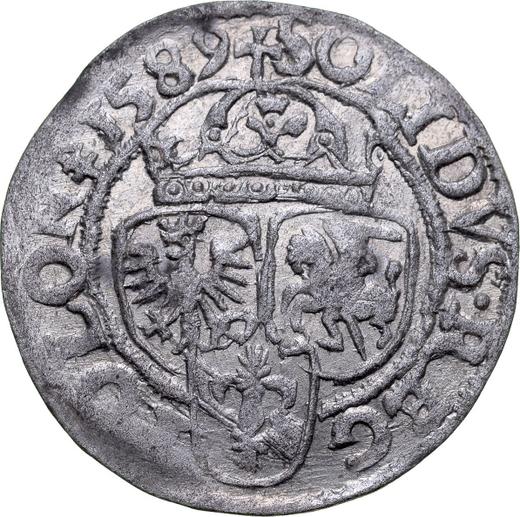 Reverso Szeląg 1589 ID "Casa de moneda de Olkusz" - valor de la moneda de plata - Polonia, Segismundo III